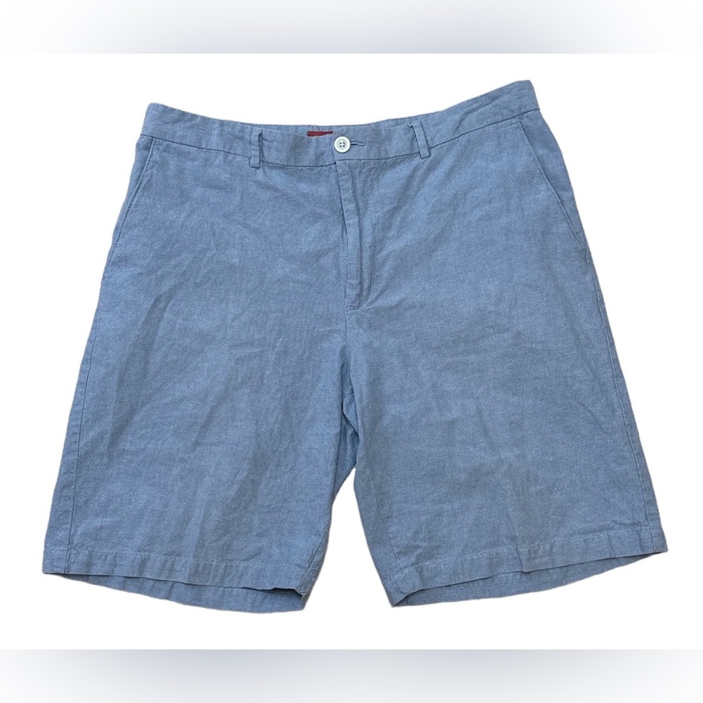 Perry Ellis America Khaki Shorts Vintage Blue Men’s Size 38W Casual 100% Cotton